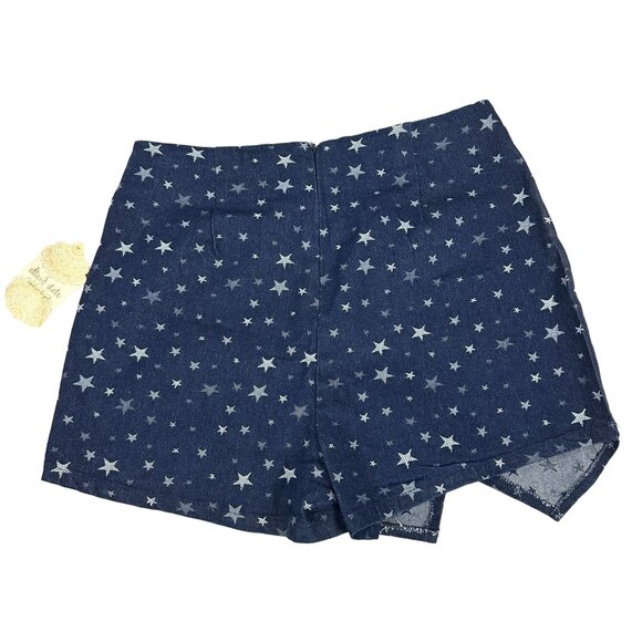 Altard State Womens Star-Patterned Denim Skort Size Small - Blue - Picture 7 of 7